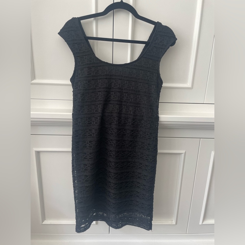BCBG Generation Black Lace Dress Small